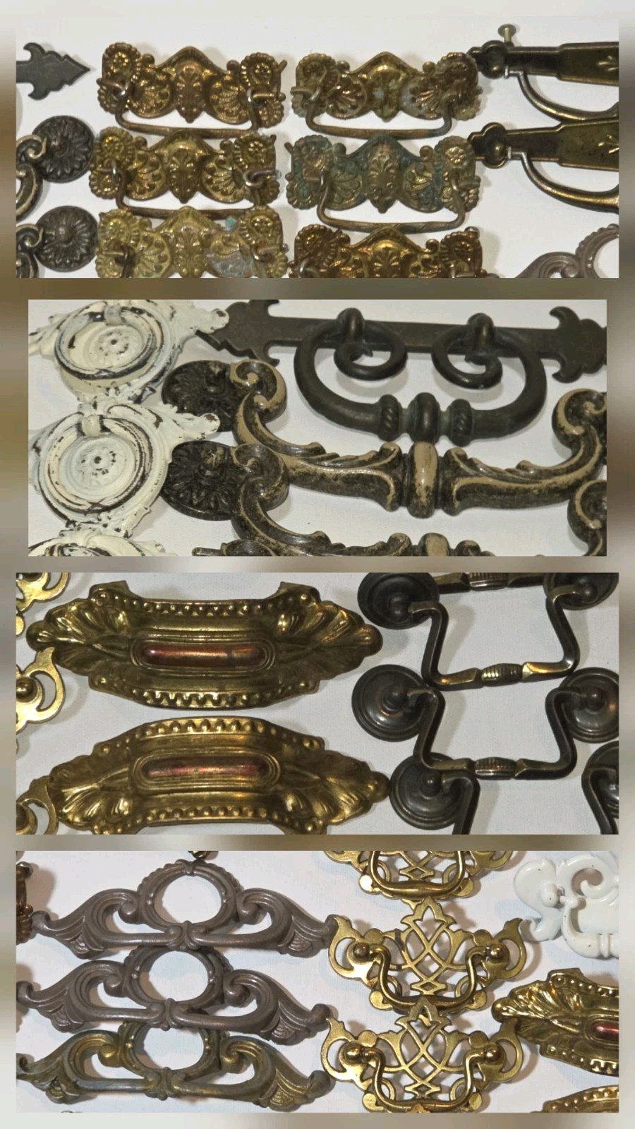 Antique Vintage Furniture Hardware Lot 47 Drawer Pulls Knobs Cabinet Salvage