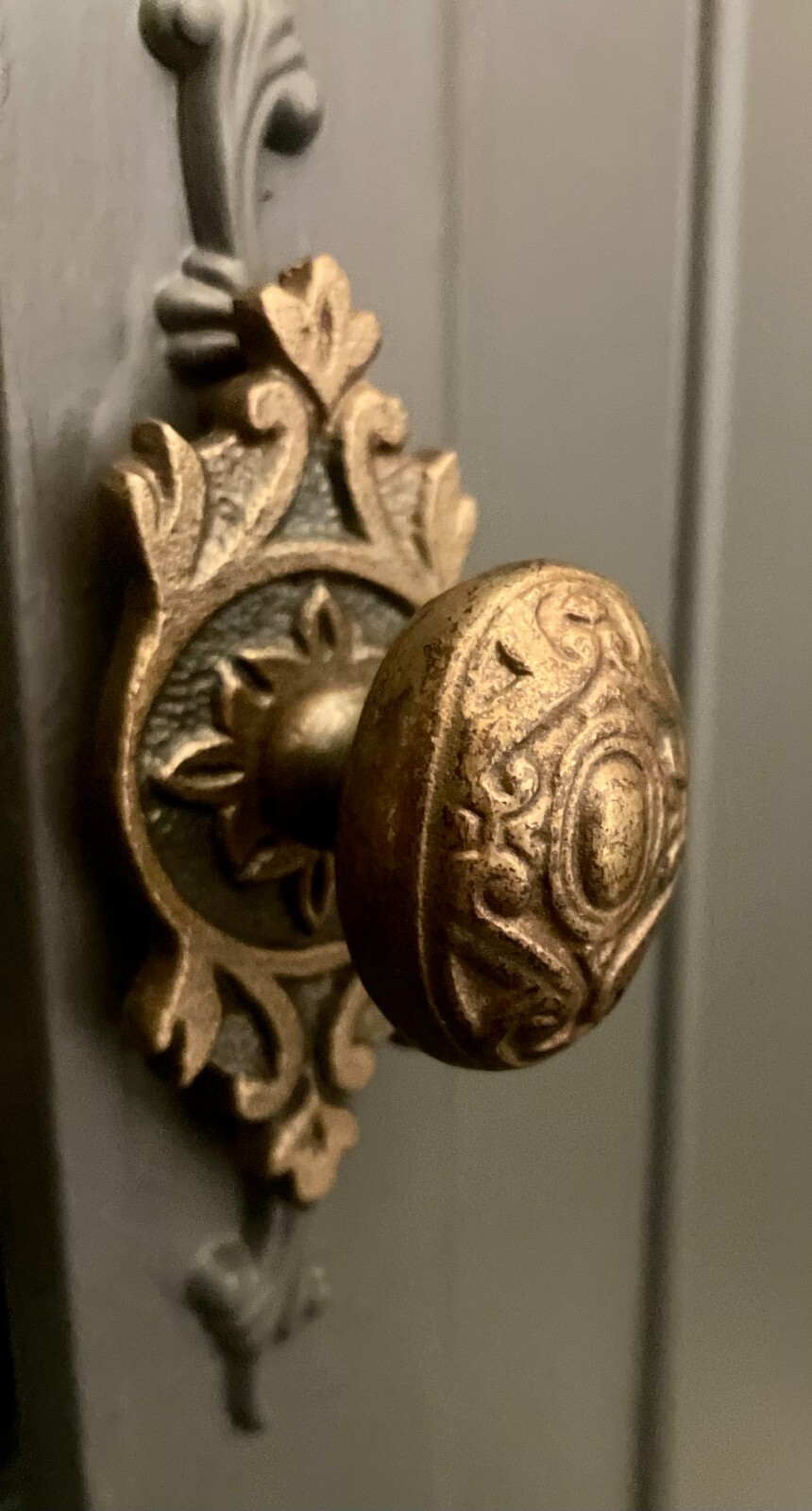 Antique Heavy Brass Drawer Pull Hardware Handle Cabinet Door Knob with backplate