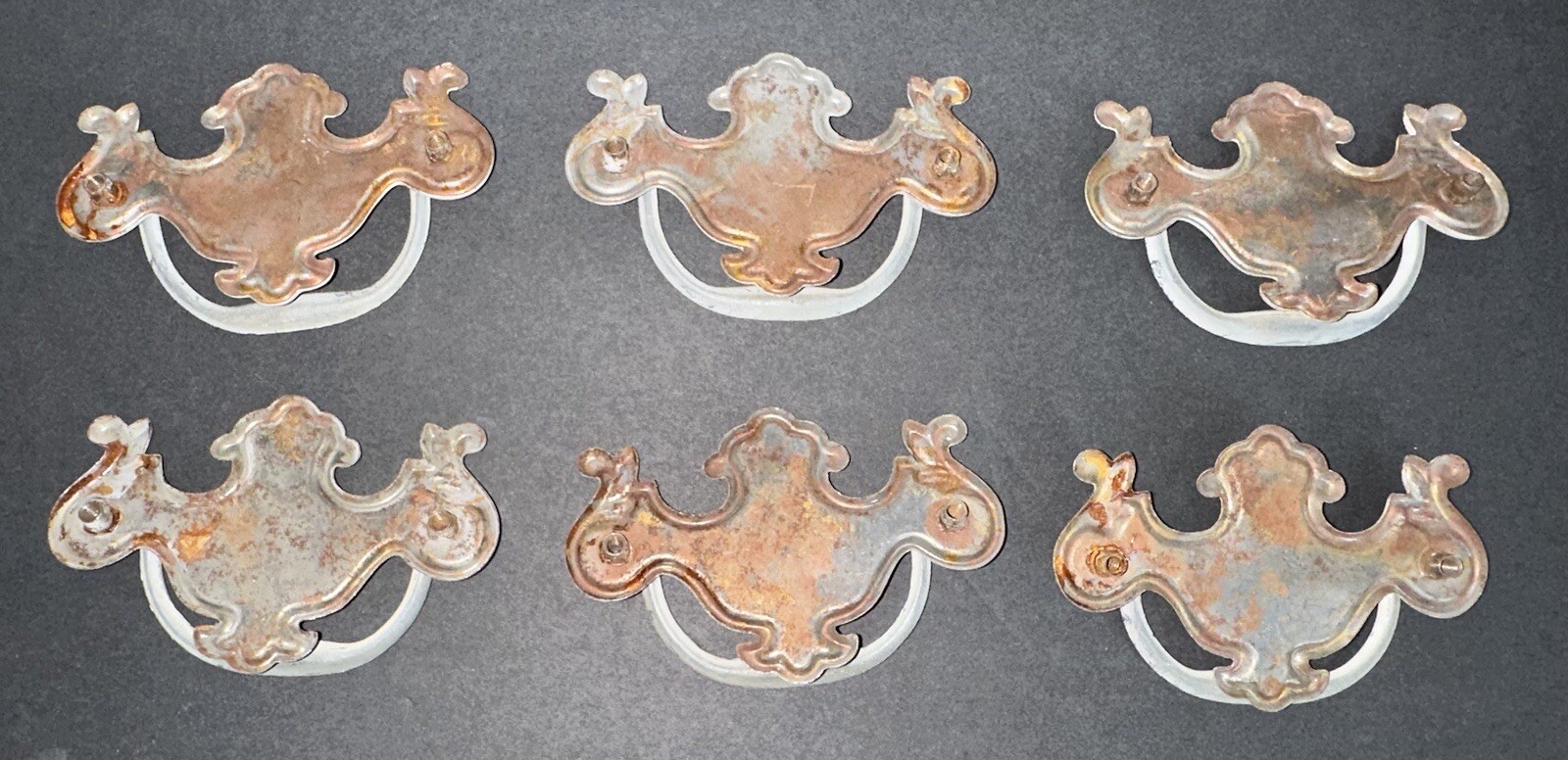 Vintage Porcelain Painted French Provincial Country Drawer Pulls Handles 6