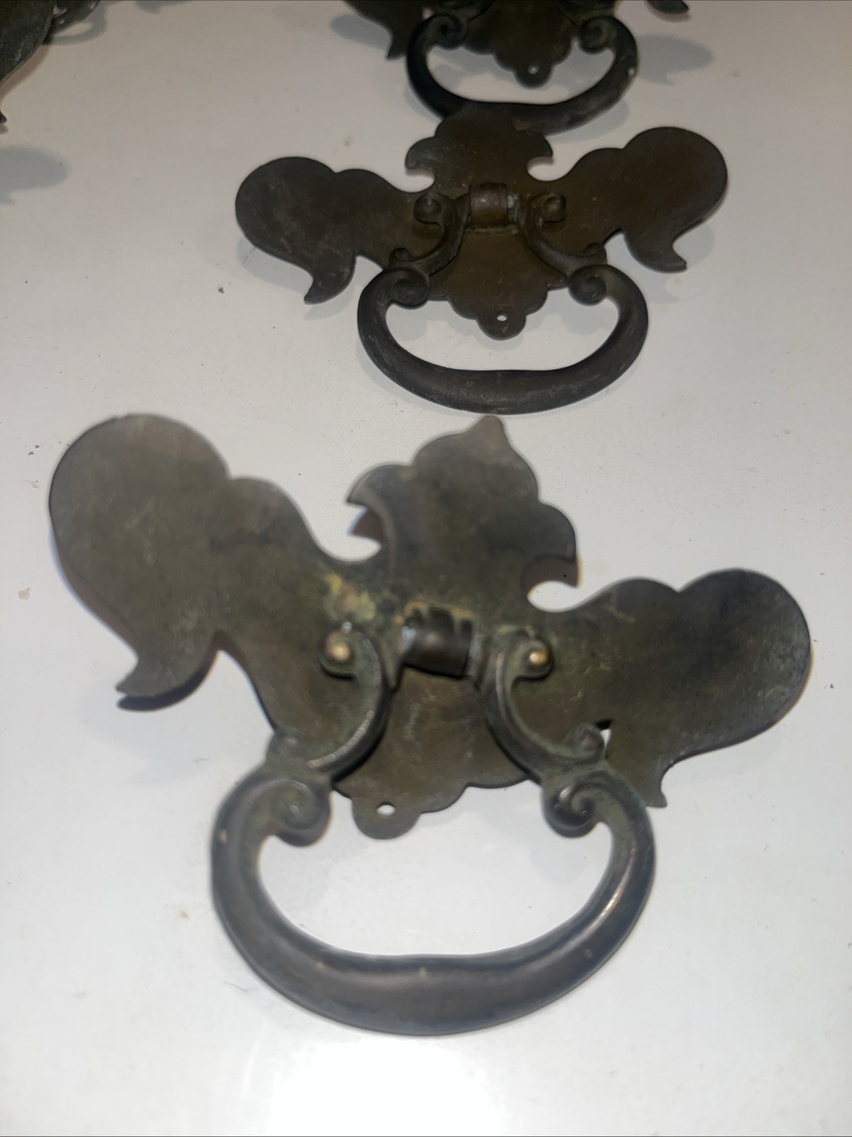 Vintage Gothic Drawer Pulls Lot Of 8
