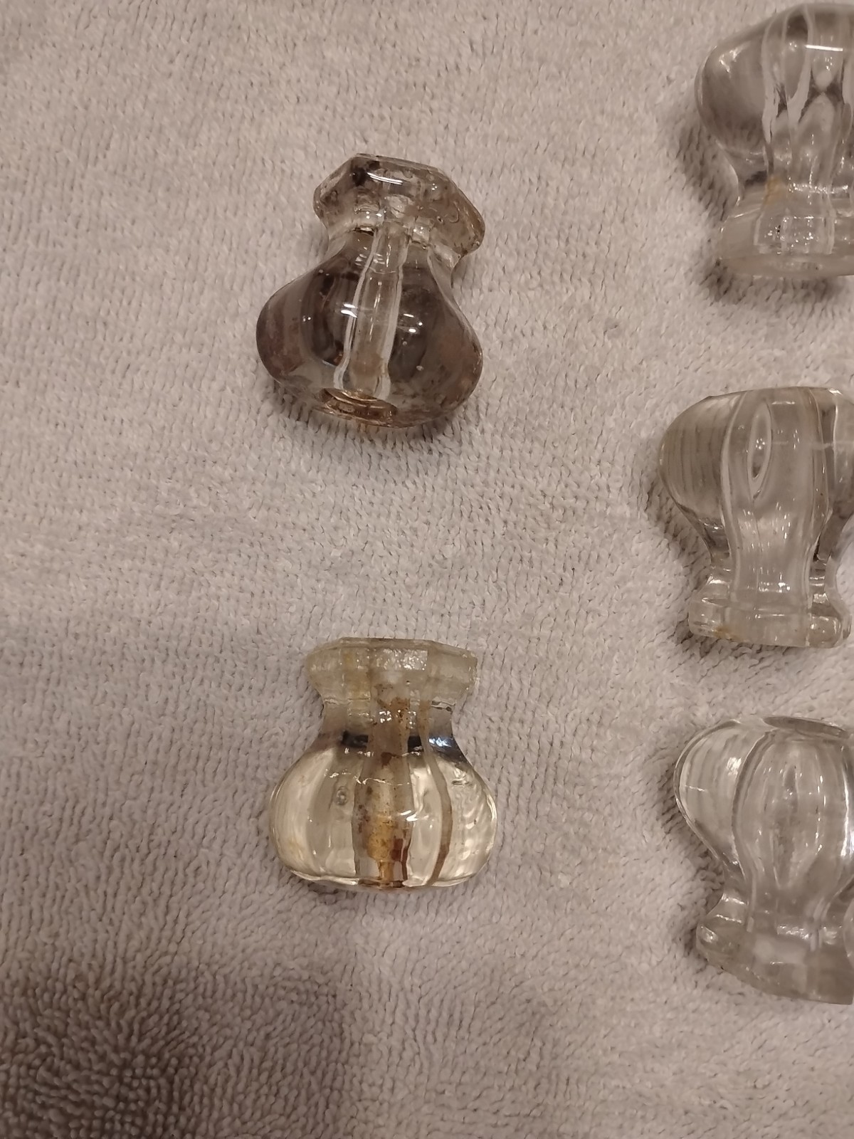 Vintage Art Deco Glass Drawer Pulls And Knobs