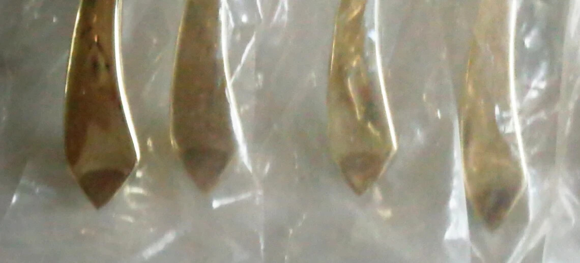 12 “Tessell” Gold Bowtie Cabinet Door Drawer Pull Handles – Vintage 4 1/2 inch