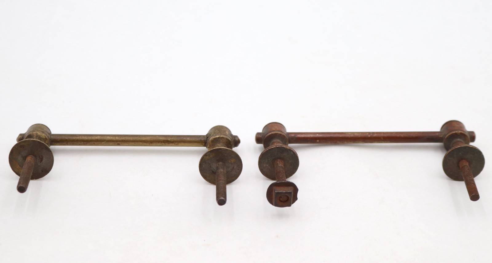 Pair of Vintage Traditional 4.25 in. Brass Drawer Pulls