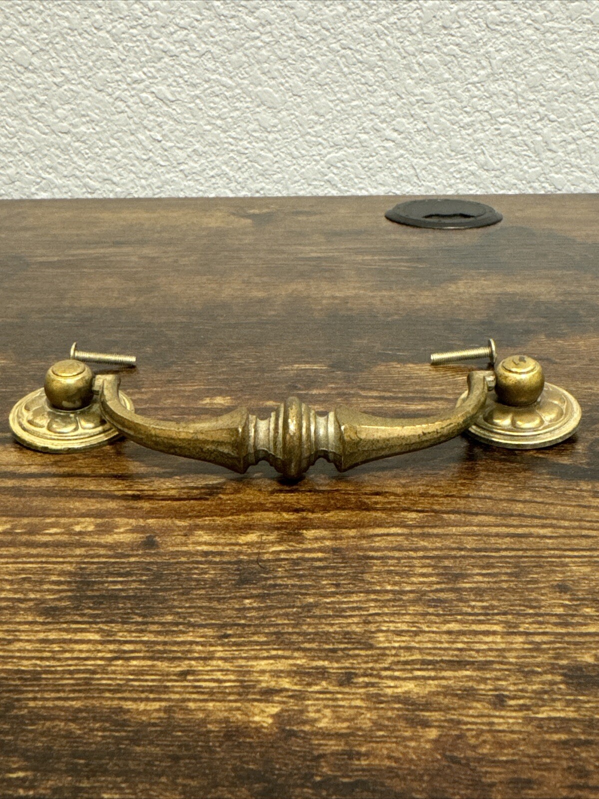 Drexel Esperanto Drawer Pull Tall Dresser Brass Vintage Drop Bail MCM Handle