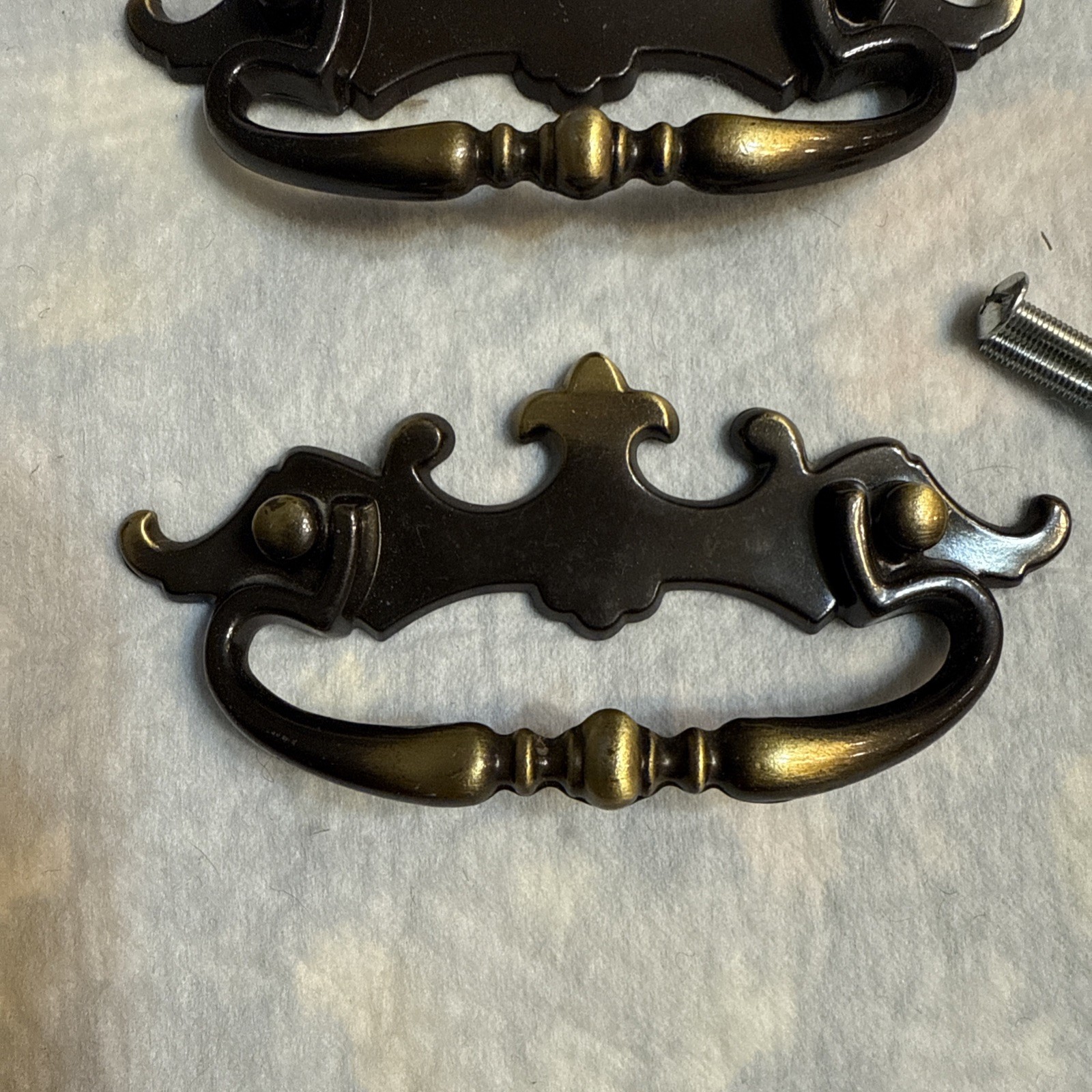 3 Vintage Amerock 152-1 Batwing Drawer Pull Handles 4.75” Long