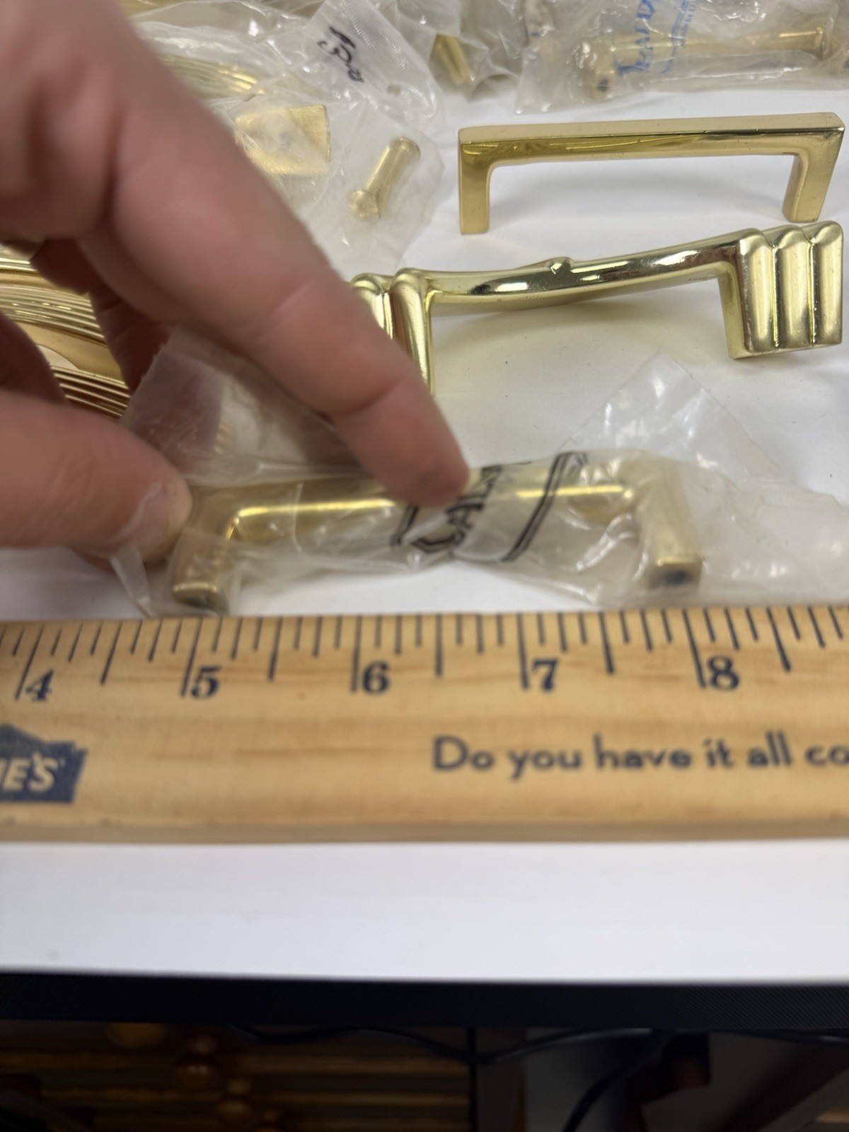 Vintage Brass Cabinet Hardware Lot Amerock Baldwin Pulls Knobs Handles NOS