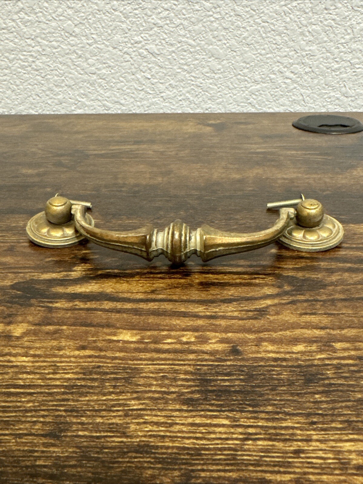 Drexel Esperanto Drawer Pull Tall Dresser Brass Vintage Drop Bail MCM Handle