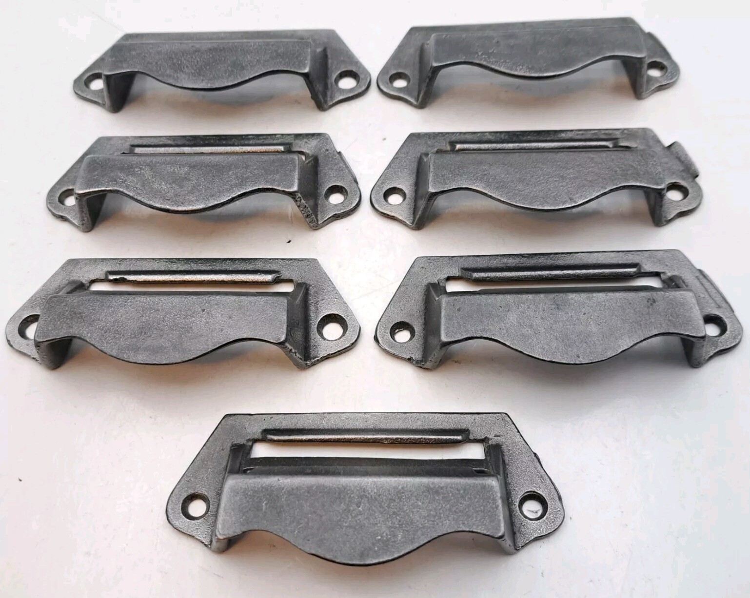 Antique / Vintage Bin Pulls Drawer Apothecary Cabinet Handles Hardware Lot of 7