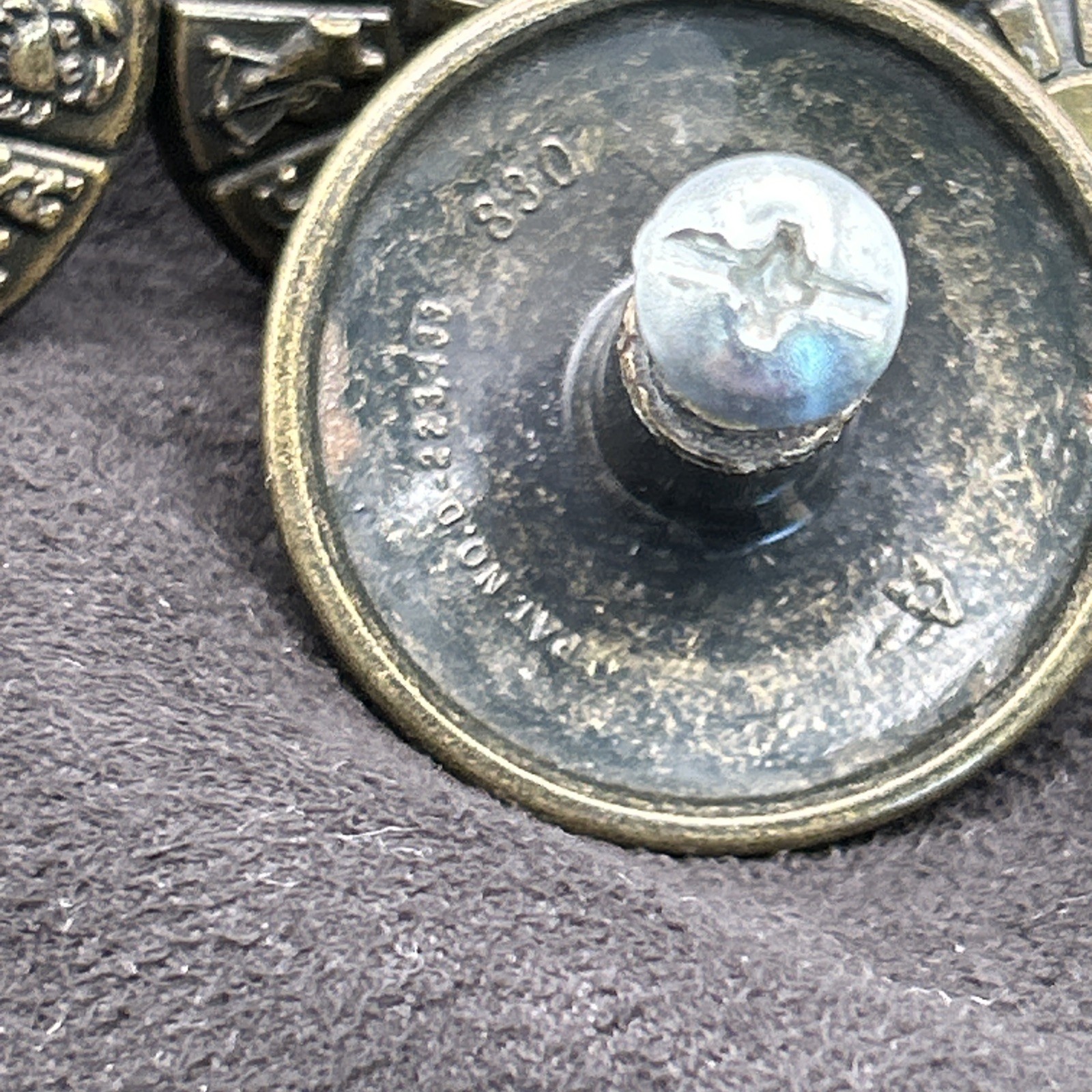 Vtg Ajax Zodiac Knobs Set of 4 Brass Astrology Drawer Pulls 1.5” MCM 830 Screws