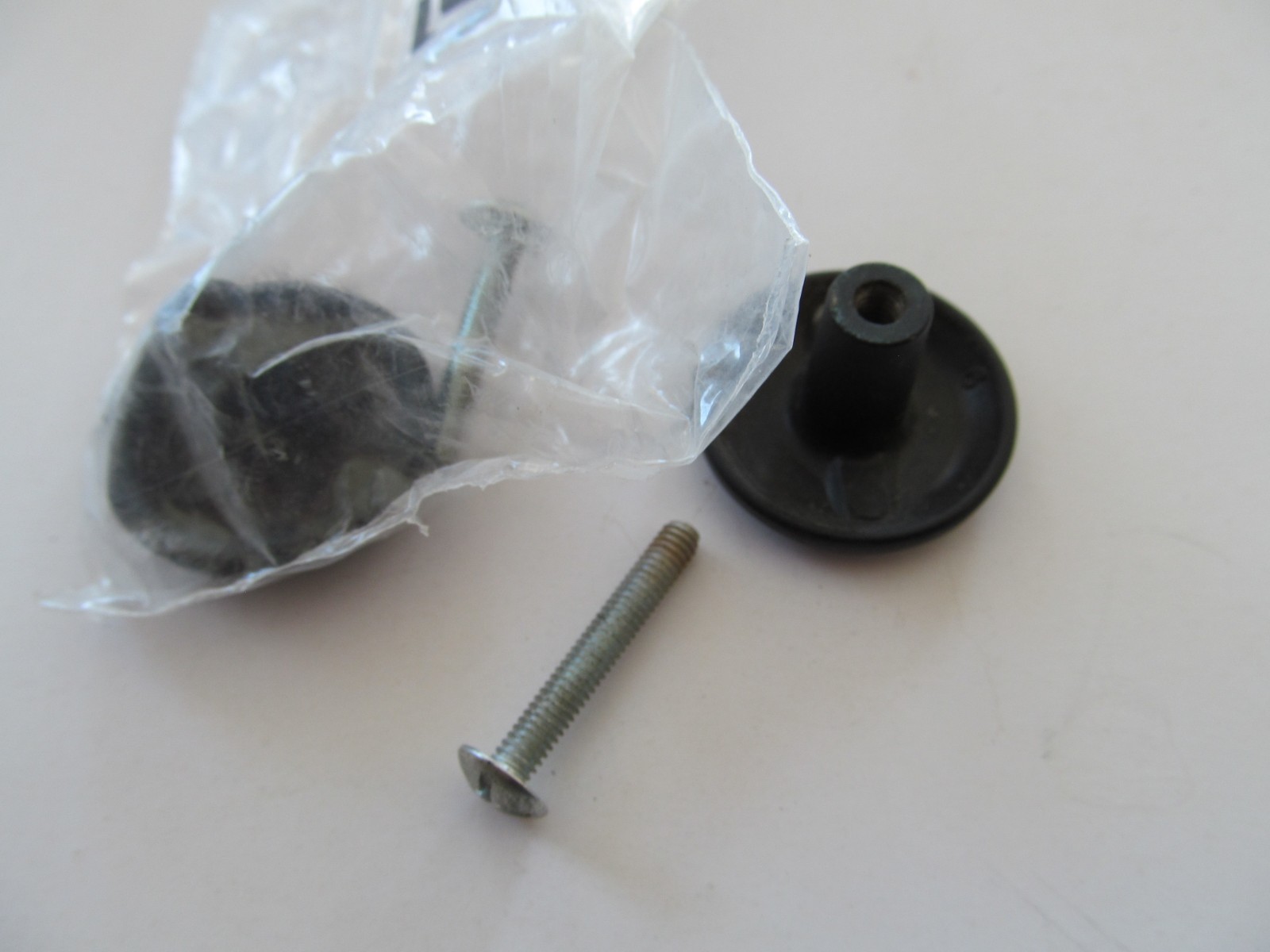 VTG Hammered Black Cabinet Knob Pull Round 1 1/4″