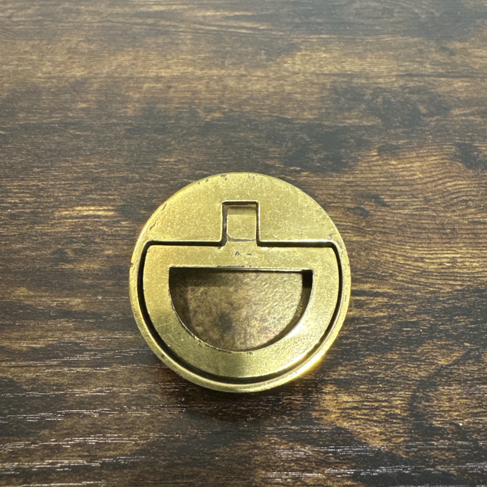 DREXEL ACCOLADE Brass Drawer Bail Pull Round Campaign KBC N7228 – 1.5” CC