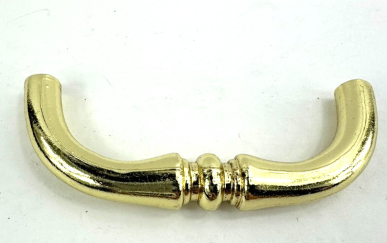 Lot of 5 Vintage Amerock High Gloss Gold Tone 334-1 Hardware Pulls With Screws
