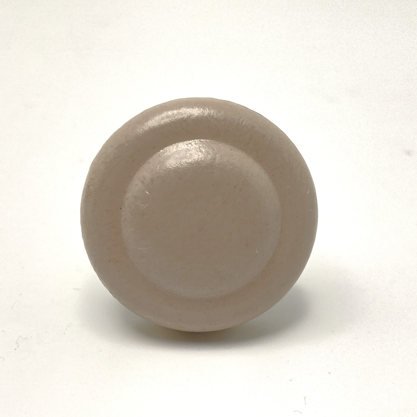Vtg Cabinet Drawer Knob Pulls Brass W/Beige Wood Cap CK-2515 Canada MCM Lot of 8