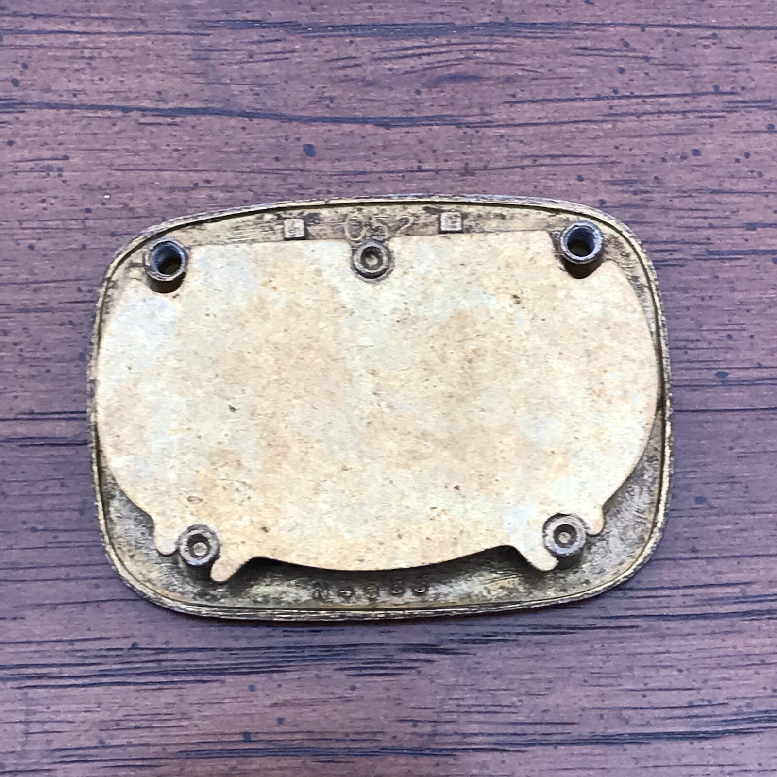 Drexel Oxford Square Drawer Pull Brass Bail Vintage Handle For Campaign Dresser