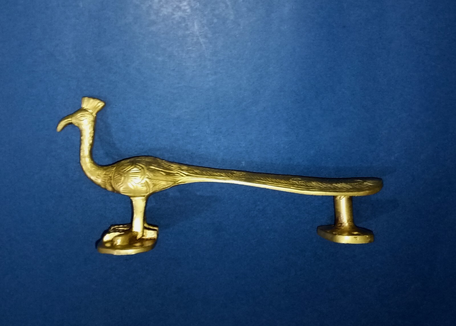 Brass Peafowl Cabinet Pull Peacock Fingers Base Cabin Entrance Door Handle HK506
