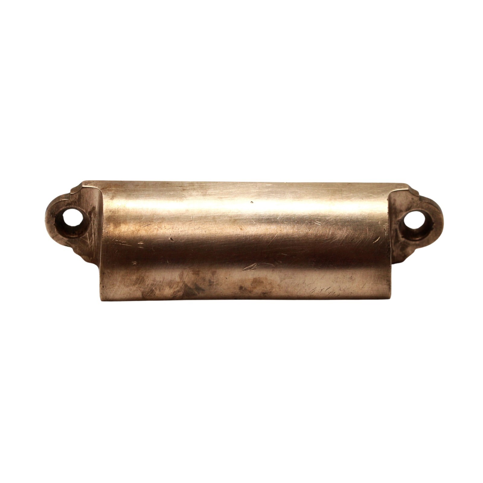 Antique 3.75 in. Traditional Polished Brass Bin Pull