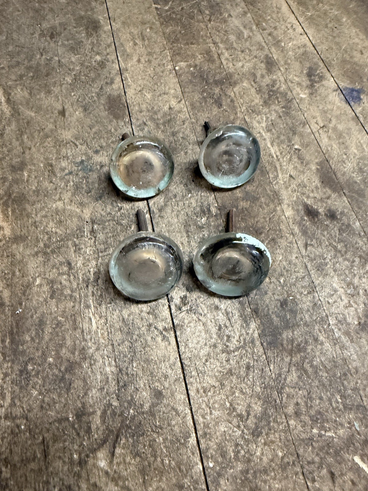 Antique Old Victorian Cabinet Drawer Pulls Glass Knobs Handles Hardware Lot USA