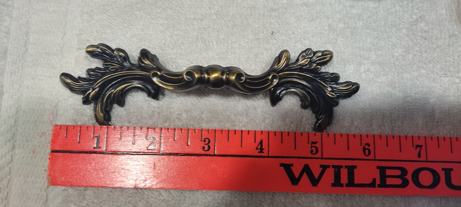 11 NOS Vintage French Provincial Drawer Pulls 3″ centers Solid Brass w/Screws