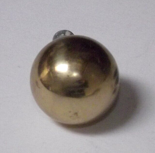 PreOwned Vintage Solid Brass 1 1/4″ (3 cm) Diameter Ball Drawer Pull B