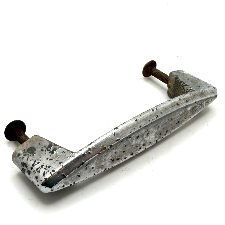 Ajax Drawer Pull Cabinet Handle Art Deco Chrome Vintage 175473