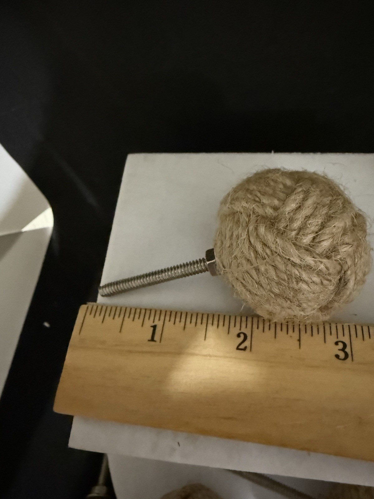 Unique Drawer Pull 12 Ball Of Yarn /String Extra Long Screw For Thicker Drawers