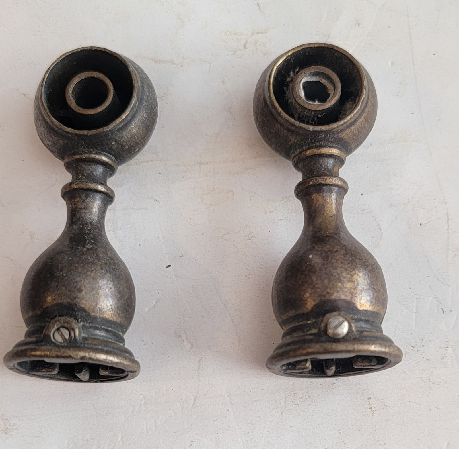 Brass Pair Or Unknown Hardware 3 By 2″