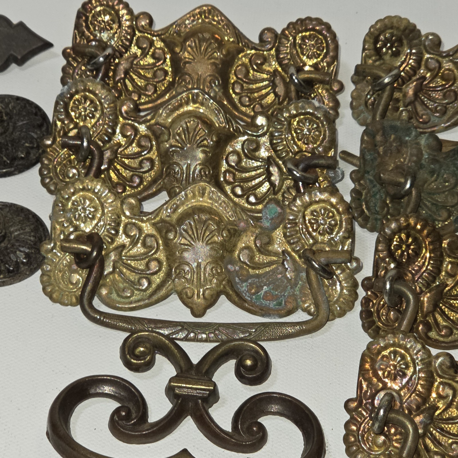 Antique Vintage Furniture Hardware Lot 47 Drawer Pulls Knobs Cabinet Salvage