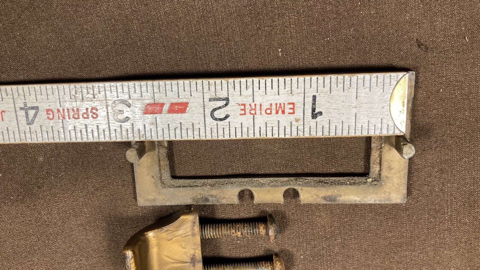 Vintage Original Index Card Drawer Label Holder Library Catalog File Index Pull