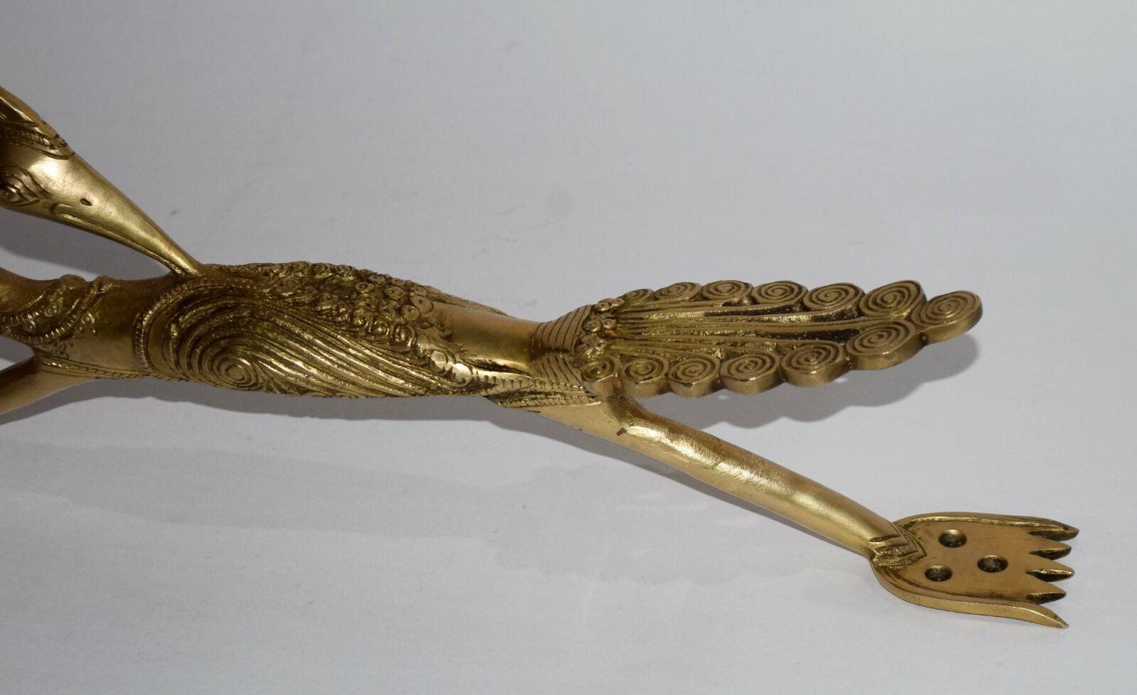 16” Inches Congo Peafowl Handle Brass Art Peacock Door Pull Entrance Décor GTX