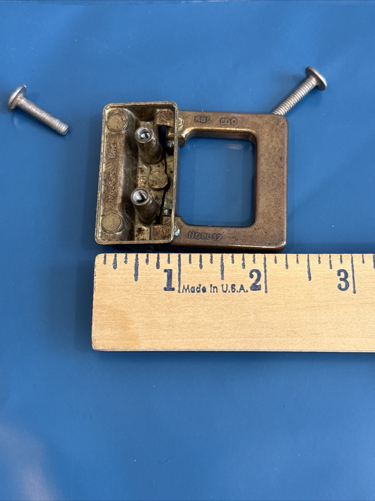 Drexel Woodbriar Drawer Pull Square Brass Vintage Bail Dresser Hardware
