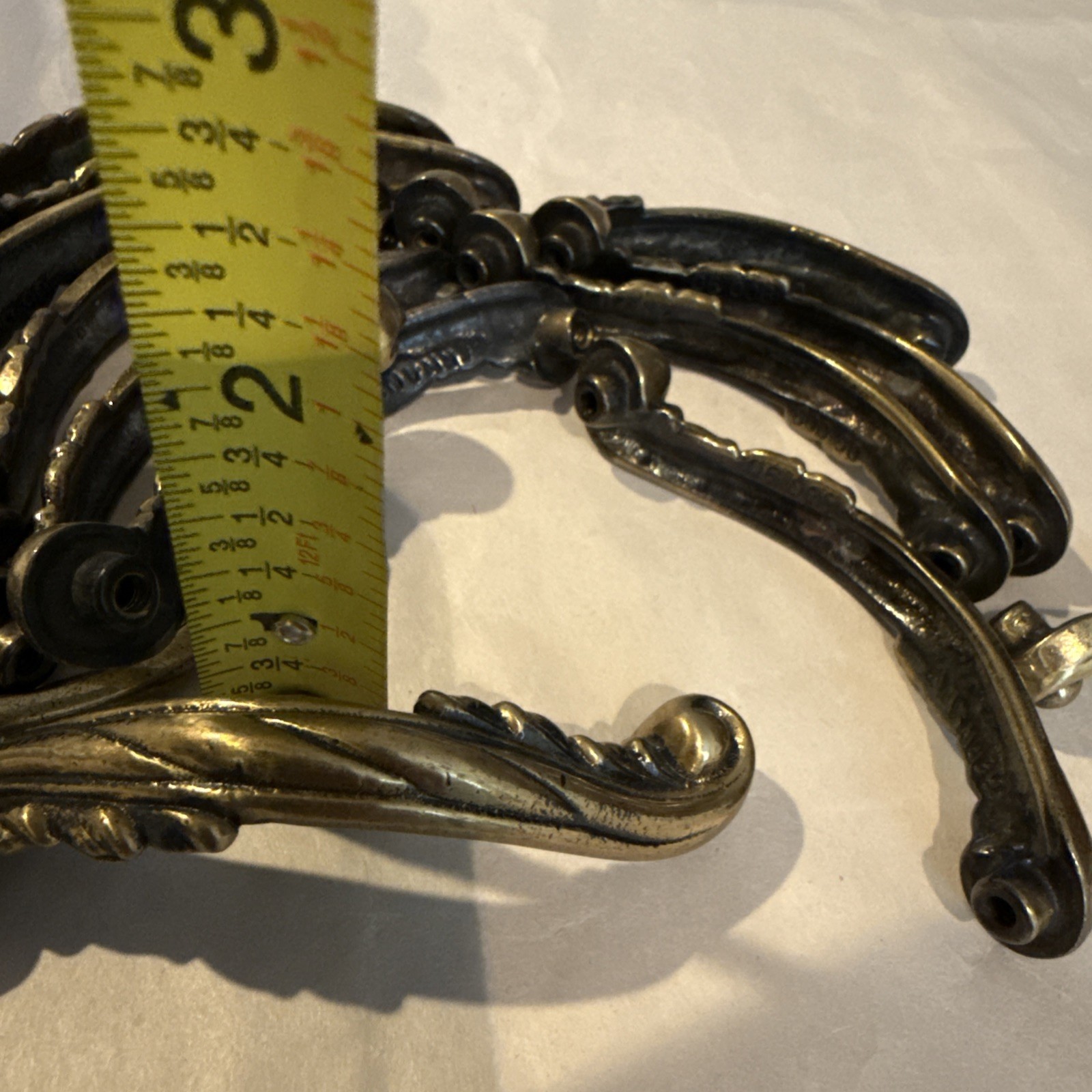 Lot Of 13 Vintage Brass Furniture Handles – 3 1/2” – Germany