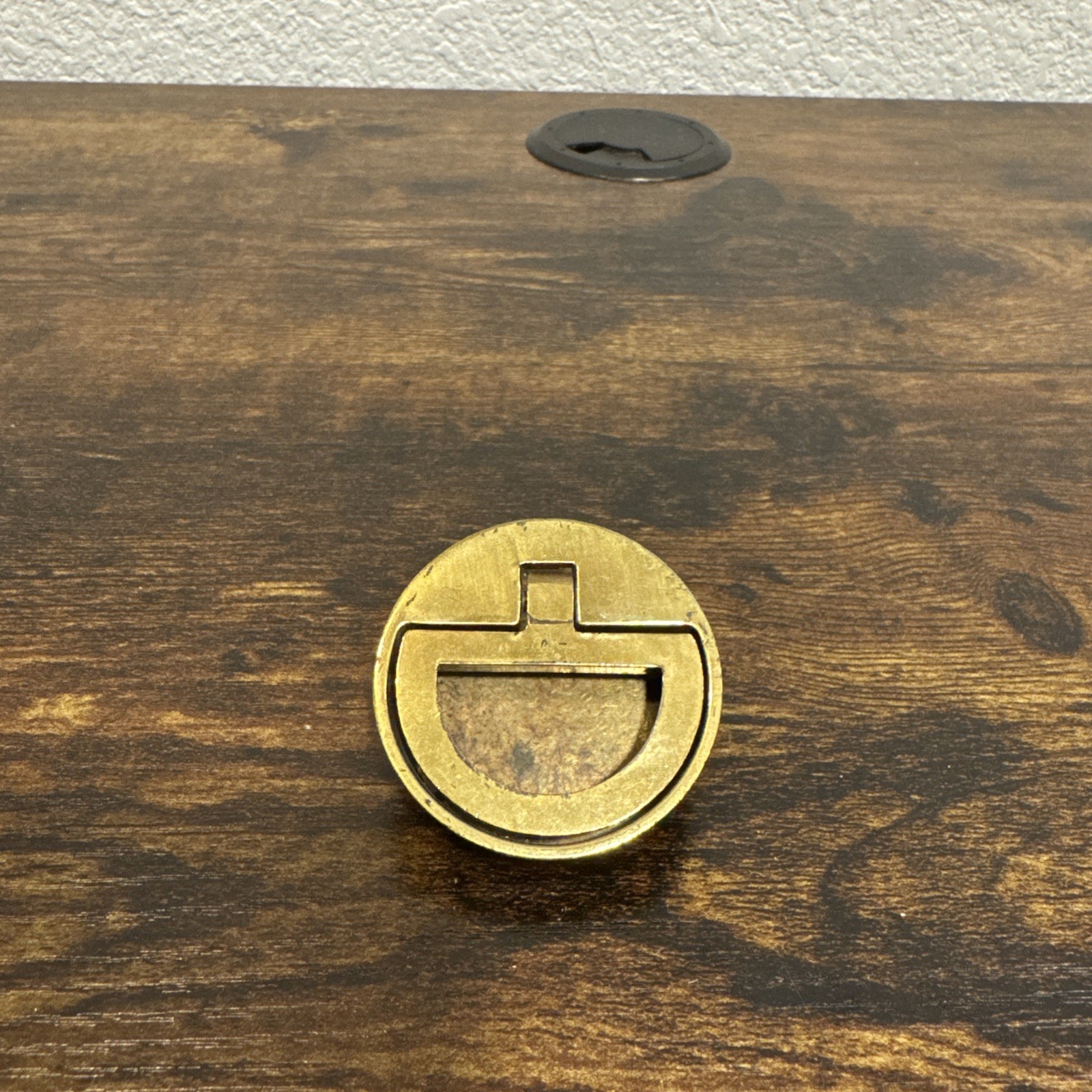 DREXEL ACCOLADE Brass Drawer Bail Pull Round Campaign KBC N7228 – 1.5” CC