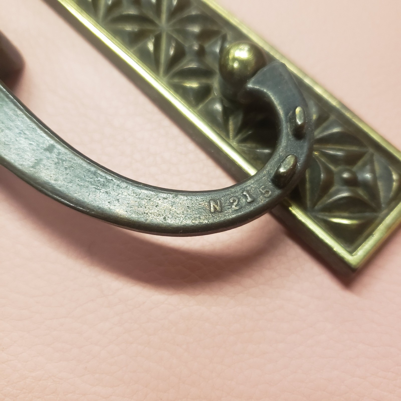 Vintage KBC Brass Gothic Drawer Pull Barrett Style Bail Handles 6.25″ 5 in