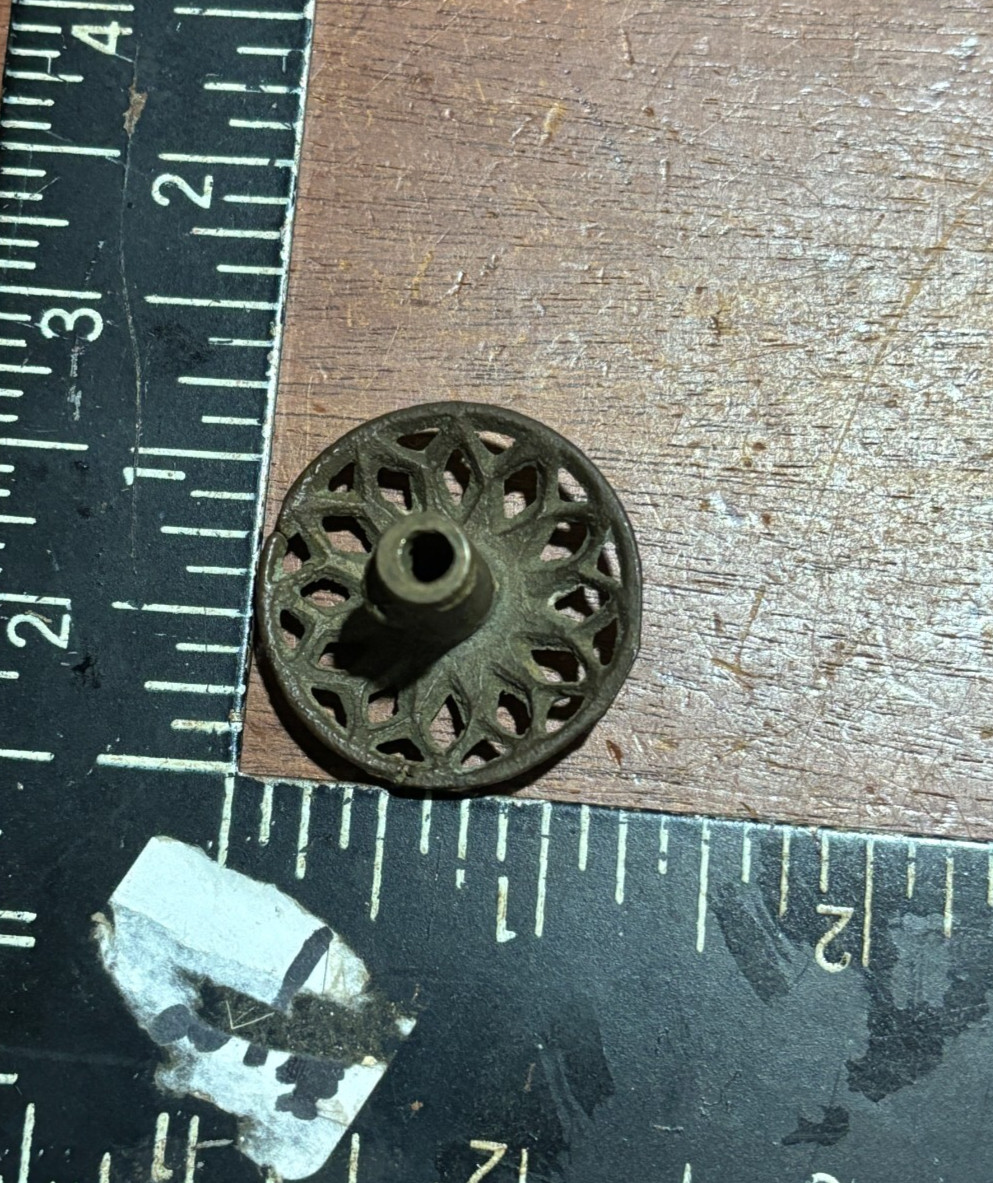Vintage Antique Ornate Round Cabinet Knob Drawer Pull 1 1/4 inch