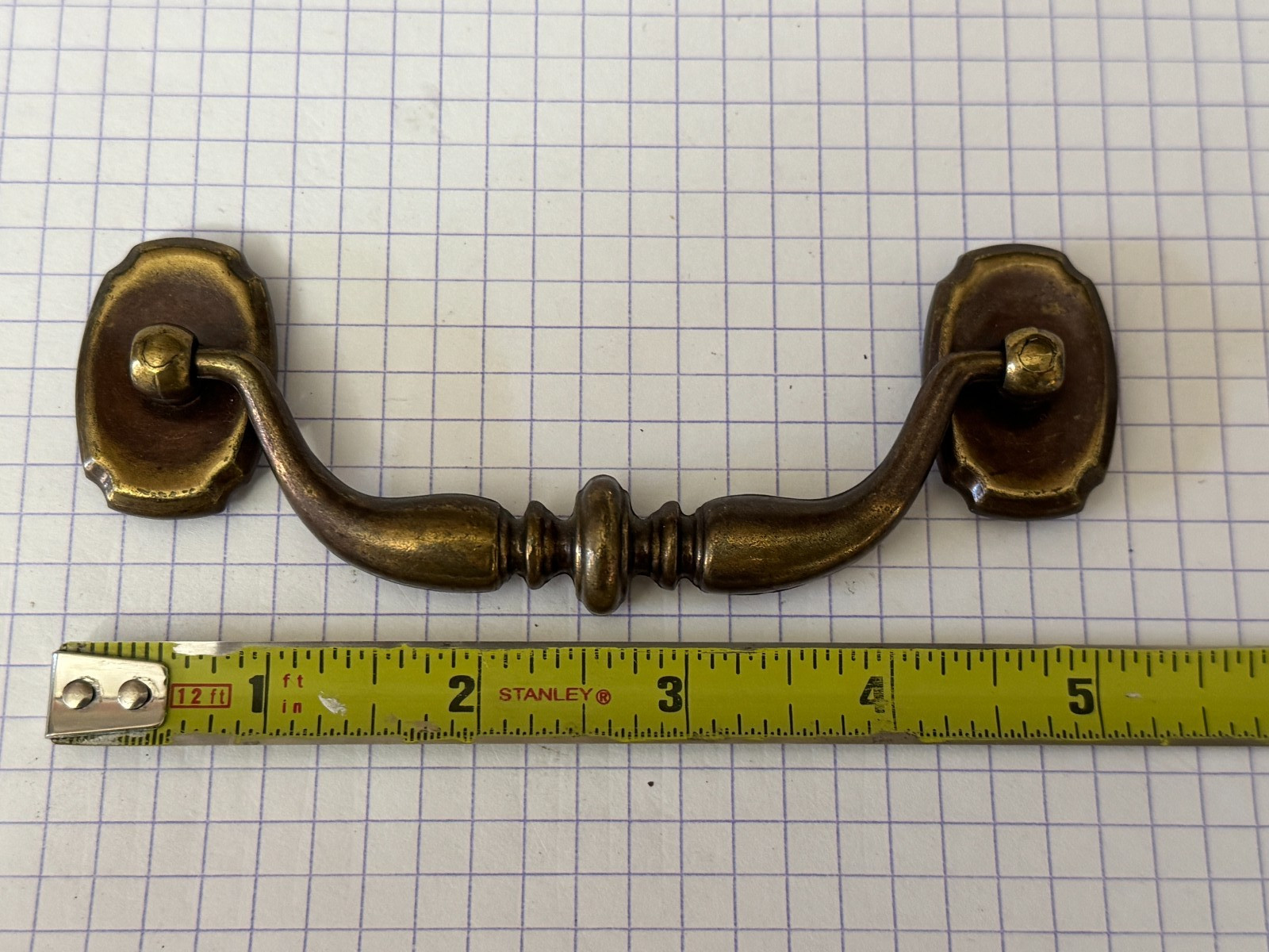 Original Ethan Allen Classic Manor 4″cc Drawer Pull Handle KBC N2279