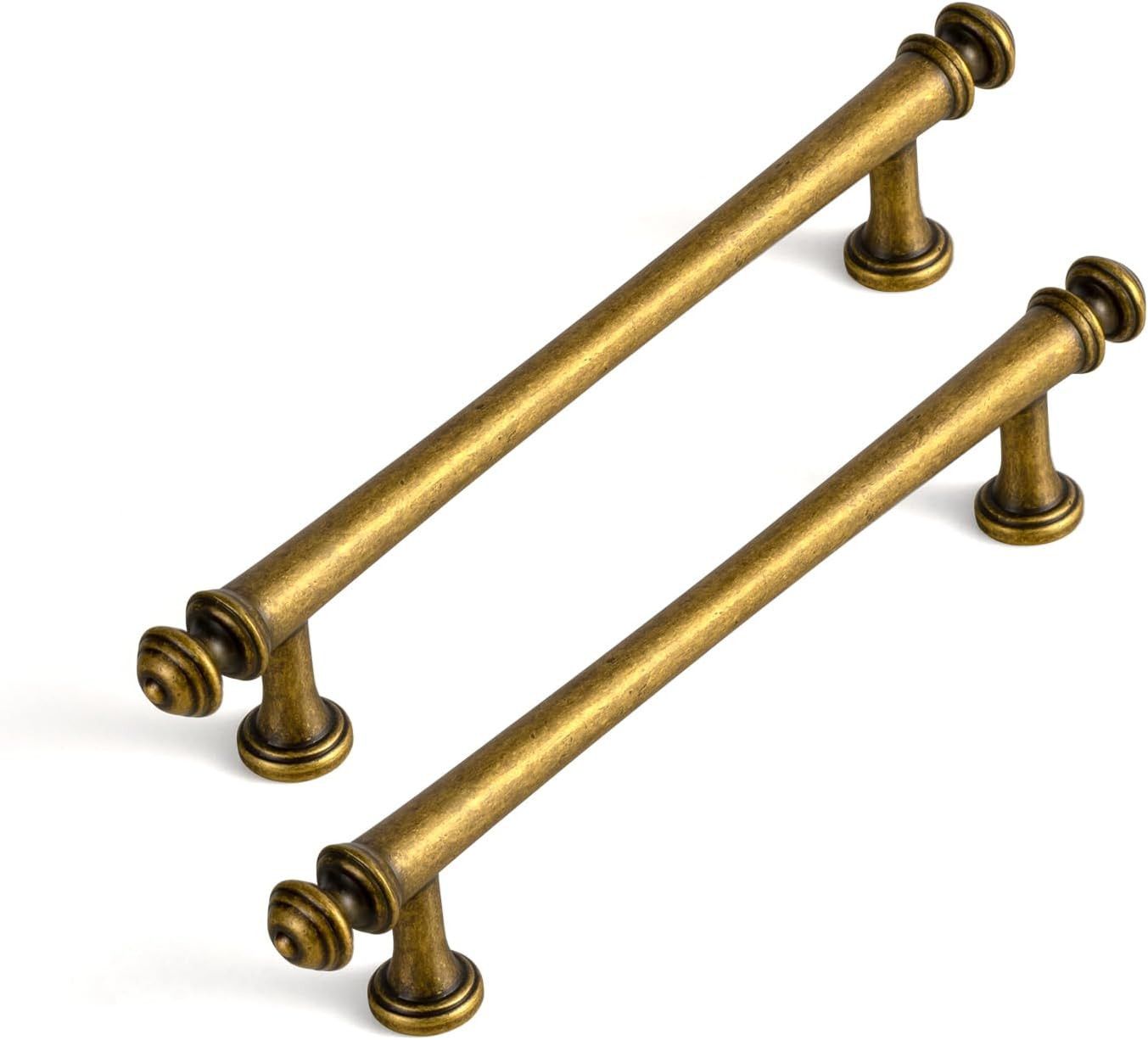 Goo-Ki Antique Brass Cabinet Pulls Hardware for Kitchen Furniture, 5 Inchs 128Mm