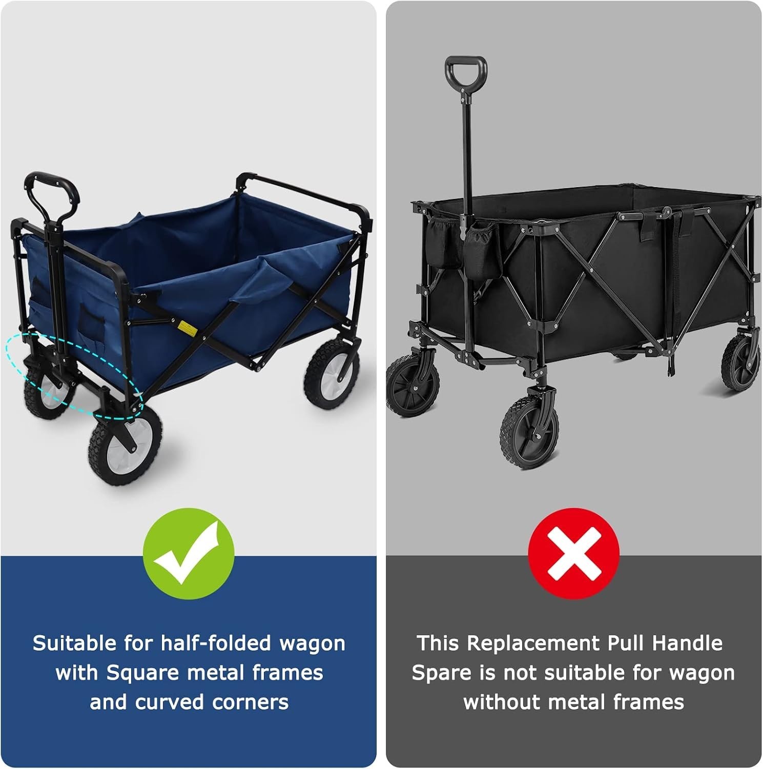 Durable Iron Wagon Pull Handle Replacement