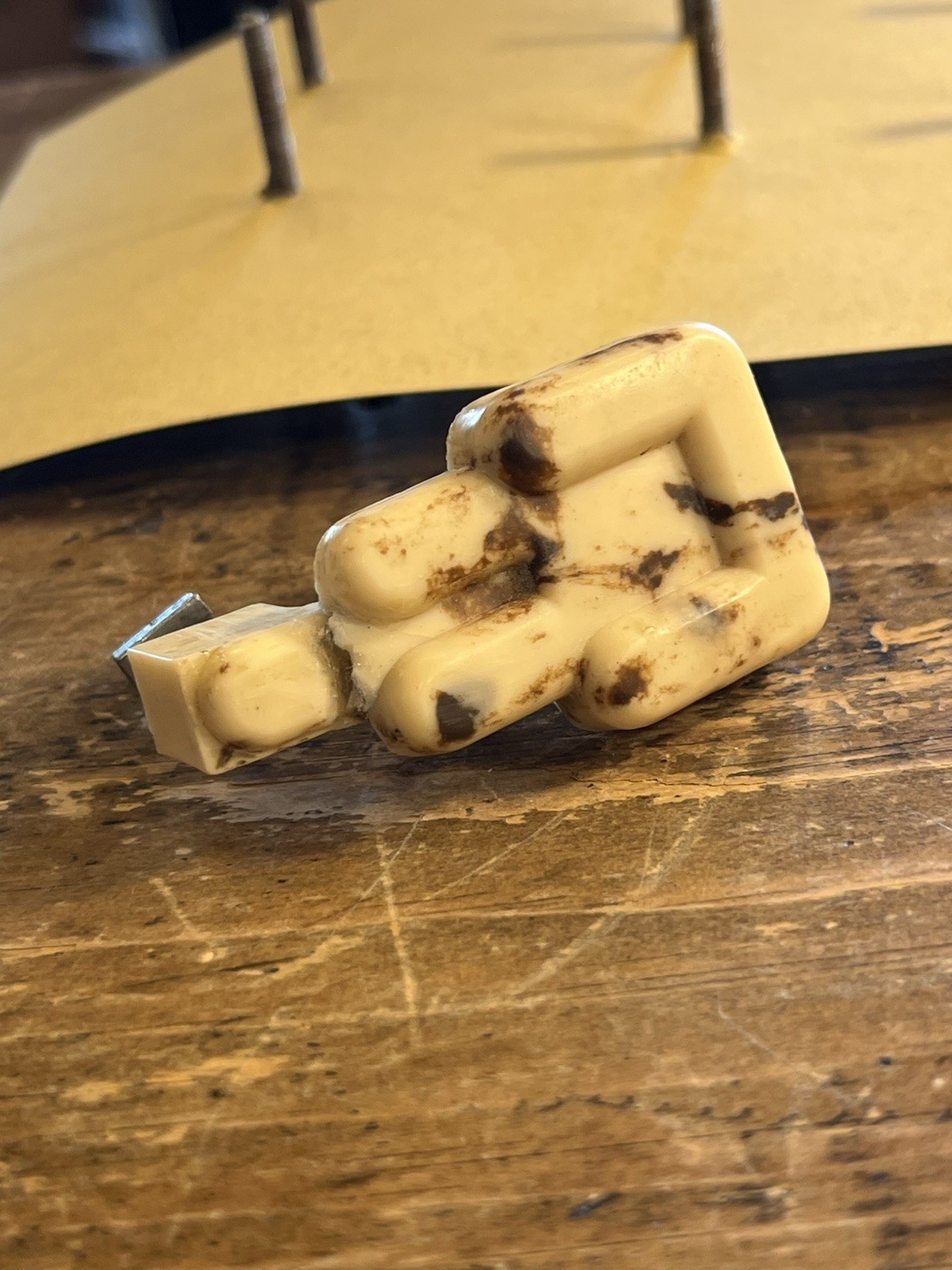 Vintage Marbled Alabaster~Look Celluloid Art Deco Dresser Pull Hardware (H1)