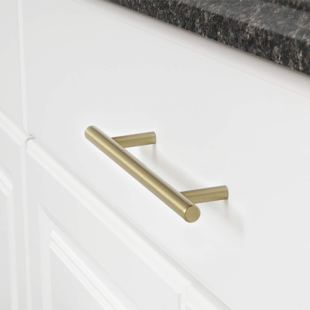 Retailer Basics Euro Bar Cabinet Handle 1/2-Inch Diameter 7.38-Inch Length 5-Inc