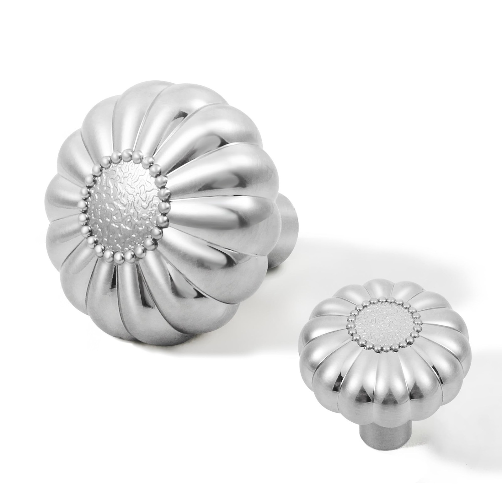 Cabinets Knobs Drawers Pulls 4 Pack Kitchen Knob Brushed Nickel, Closet Cupbo…