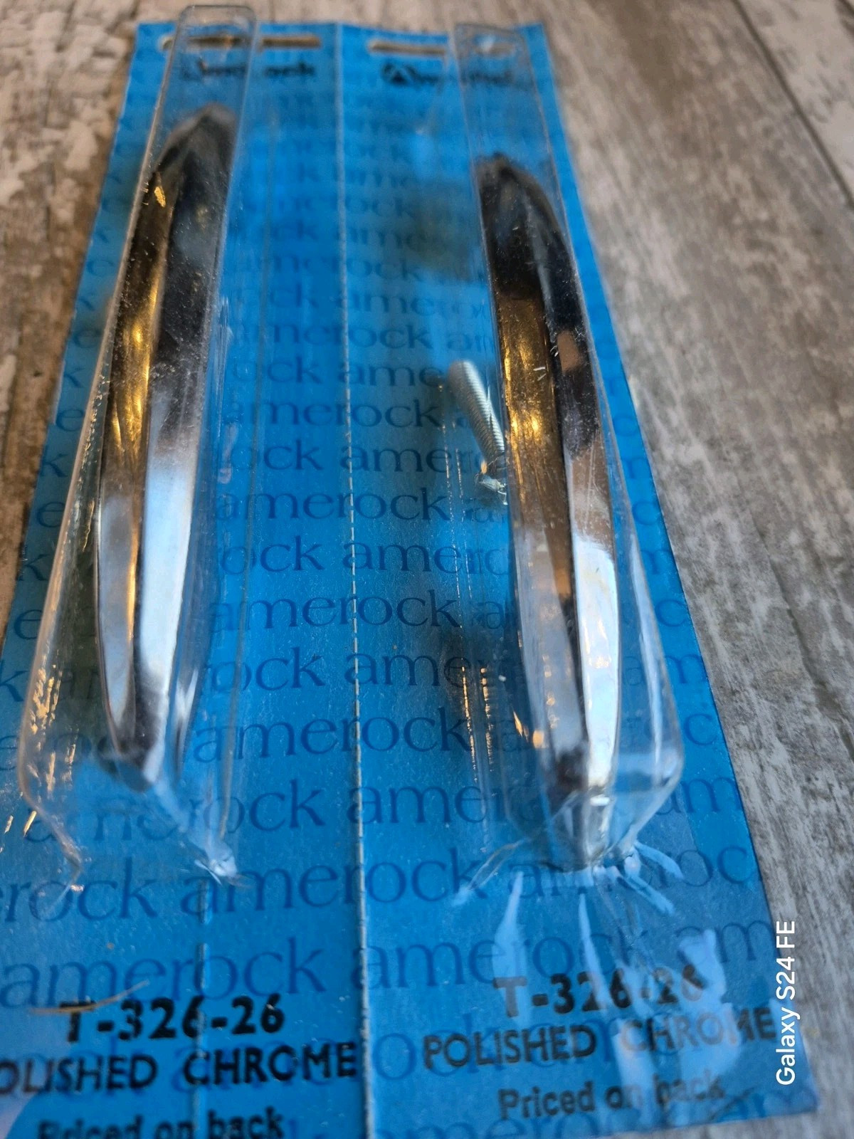 8 Vtg Chrome Cabinet Door Drawer Pull Amerock 3″ Centers MCM Atomic 60s NOS