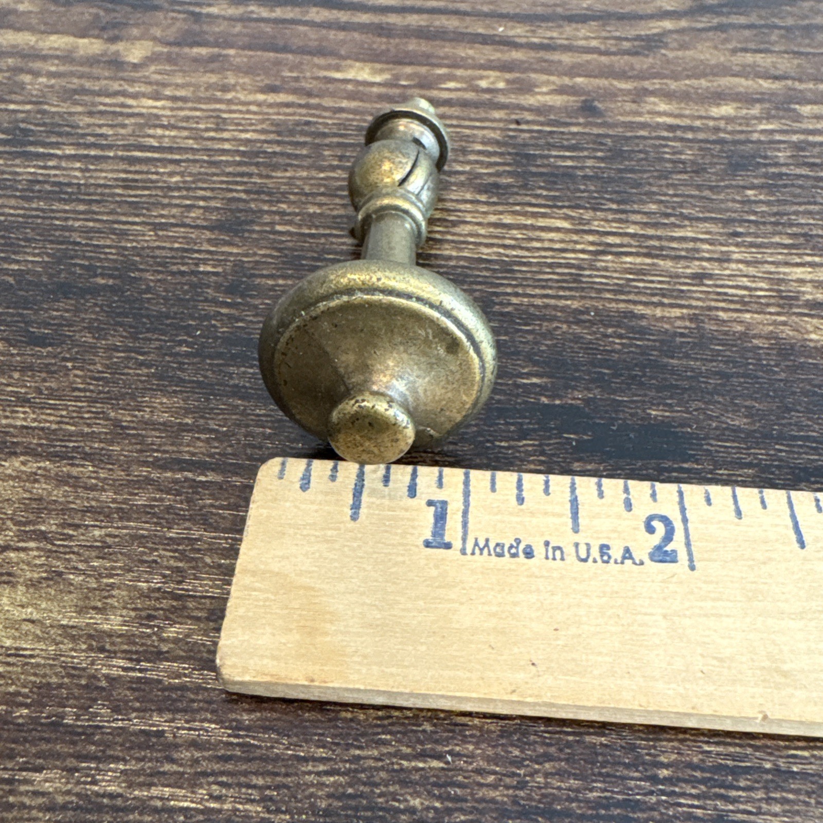 Drexel Esperanto Drawer Pull Teardrop Brass Dresser Handle Backplate Vintage MCM