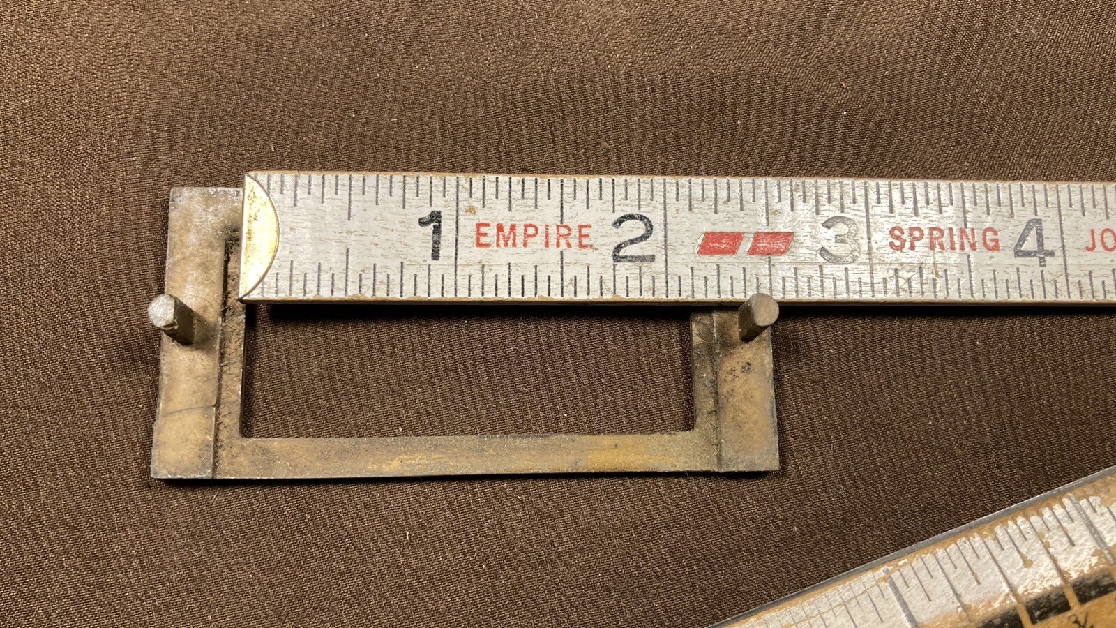 Vintage Original Index Card Drawer Label Holder Library Catalog File Index Pull