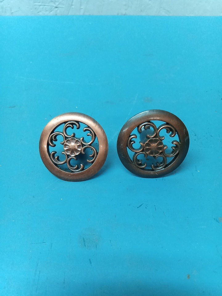 Lot Of 2 Vintage AJAX Drawer Handles (LL)