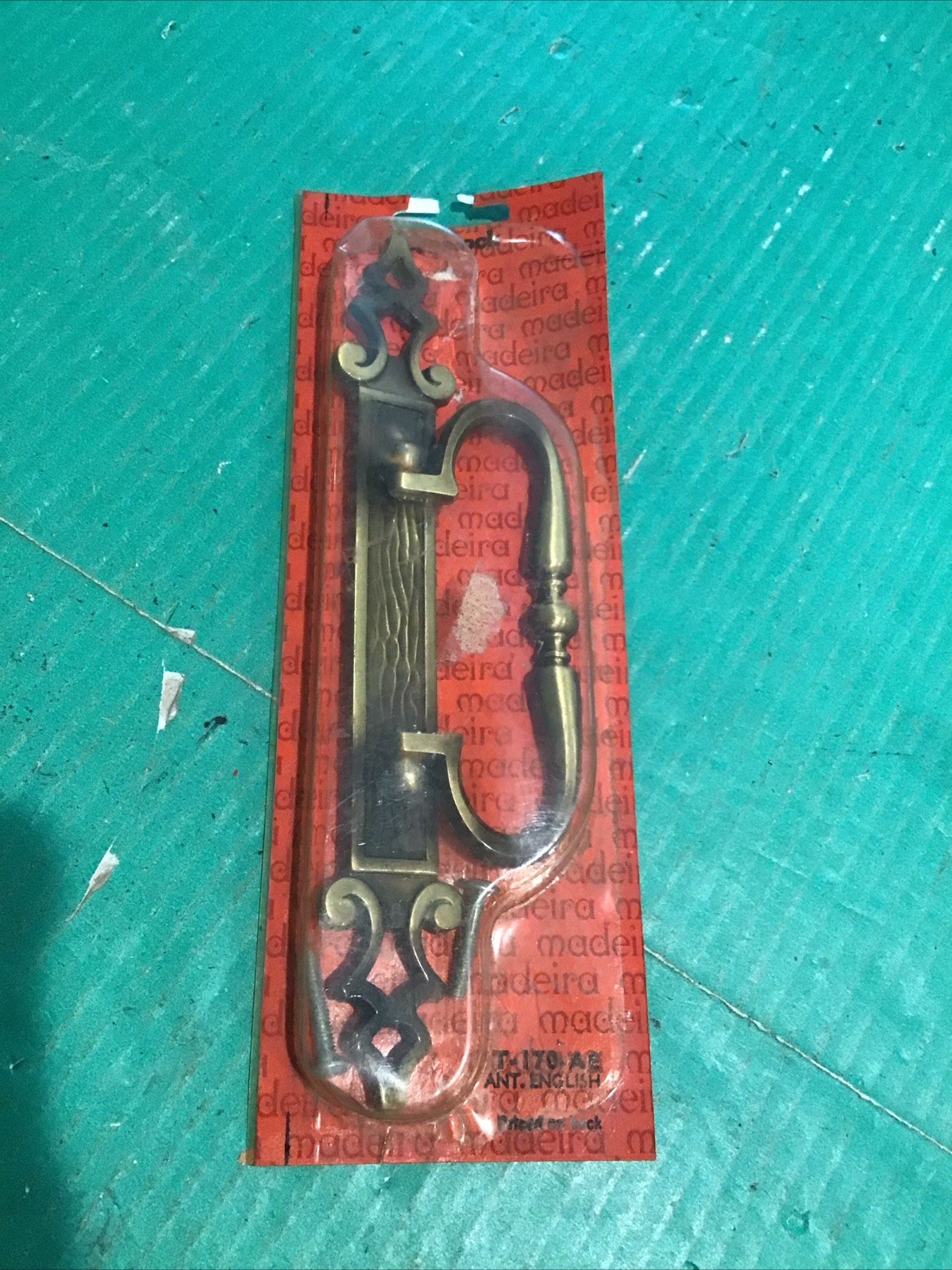 (1) Vtg Amerock Madeira Cabinet Drawer Door Pull Anitque English Color T-171 8″