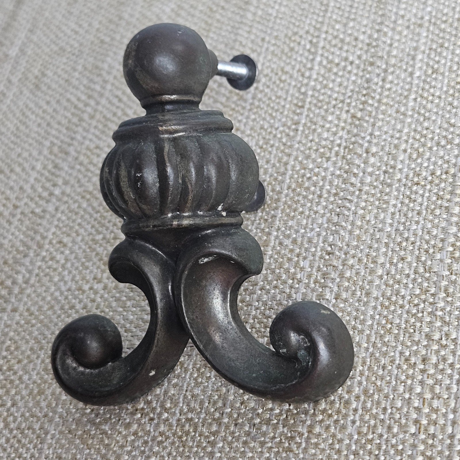 Ornate Drawer Pull Handles Set 6 Antique Bronze Tone Cabinet Hardware Scroll