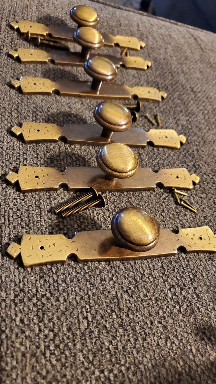 Vintage Art Deco 60s or 70s Drawer or Cabinet Handles