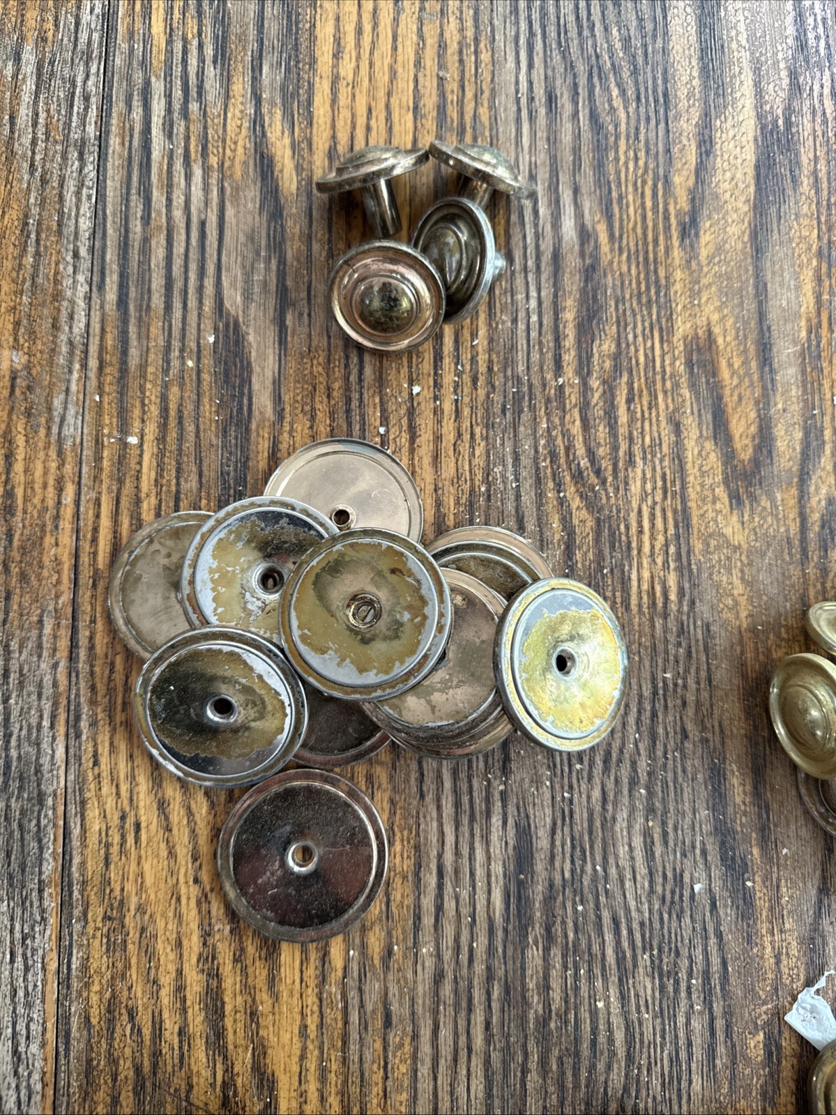 LARGE lot Of Vintage/antique Door Drawer Pulls And Backplates