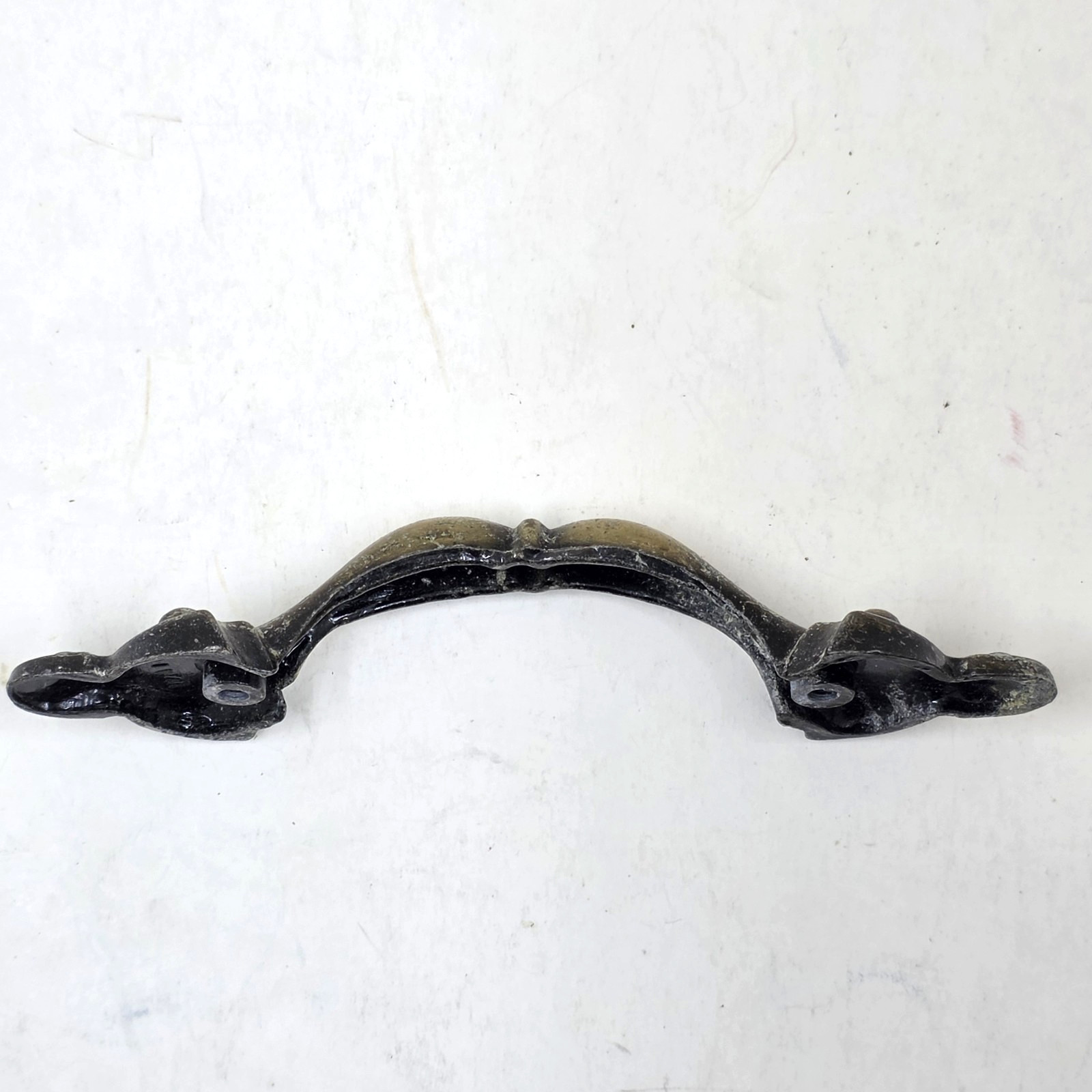 Spanish Provincial Brass Cabinet Drawer Pulls MCM Bail Pull Brass Lot Of 6 VTG