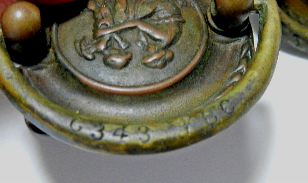 Antique Cabinet Dresser Drawer Pulls Set